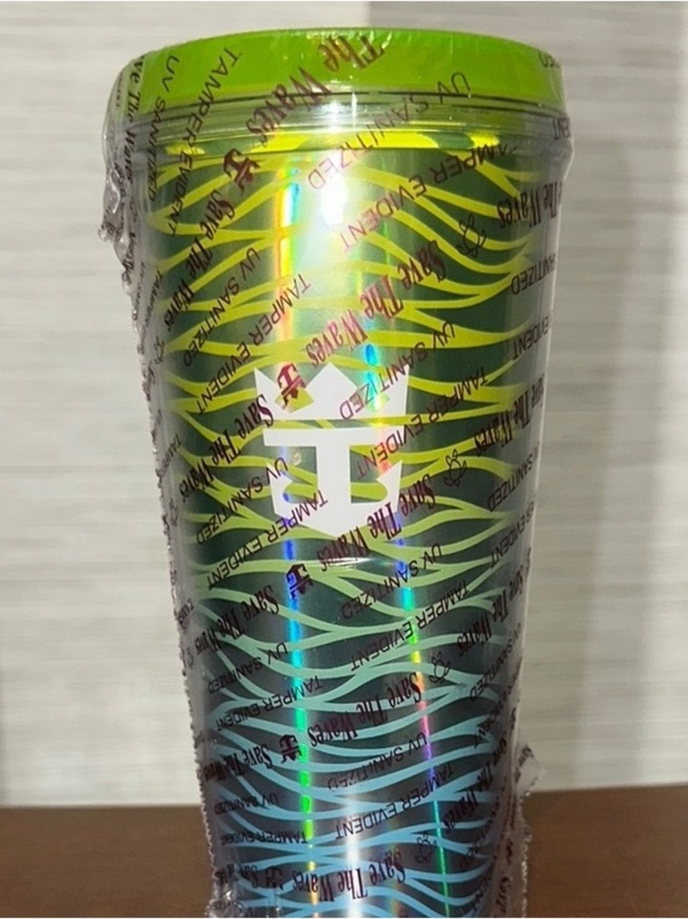 Green Holographic Party Tumbler - Reusable Drink Cup